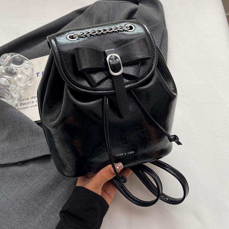 

Premium retro women s backpack autumn new fashion commuter backpack versatile bucket bag чёрный