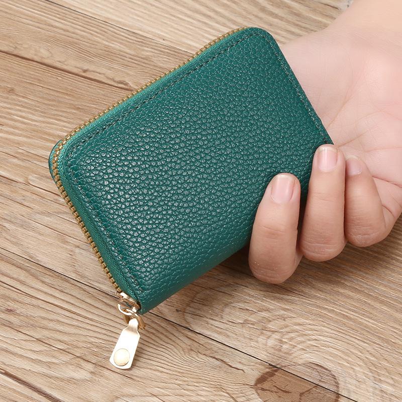 Stylish Large Capacity Multi-Card Slot Accordion Zipper Coin & Credit Card Holder for Advertising Promotion