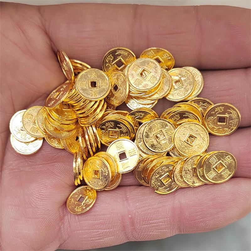 

Набор золотых медных монет из сплава для богатства и процветания - Мини-монета и аксессуары для фоторамки (1,0 см, 1,5 см, 2 см, 2,4 см)