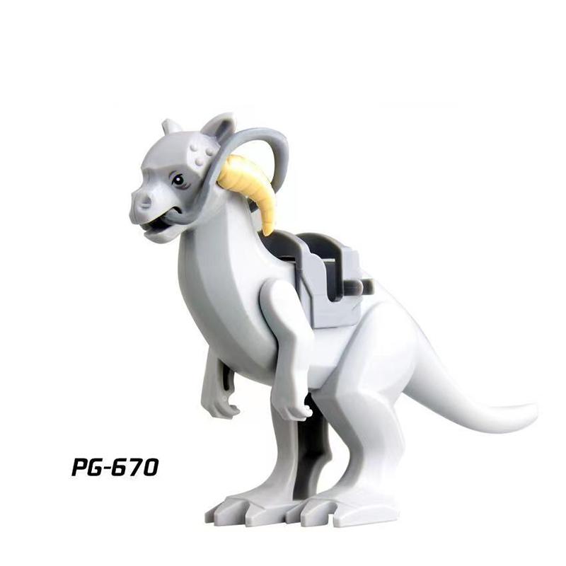 Magic Movies Medieval Animal Figure Building Blocks Dragon Elk Wild Boar Bighorn Sheep Dog Mini Model Bricks Toys DIY Kids Gifts