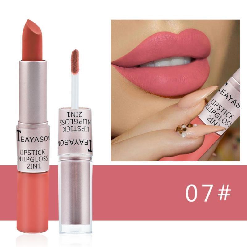 

12 кольорових смужок для губ, помади, водостійкого матового оксамитового блиску для макіяжу