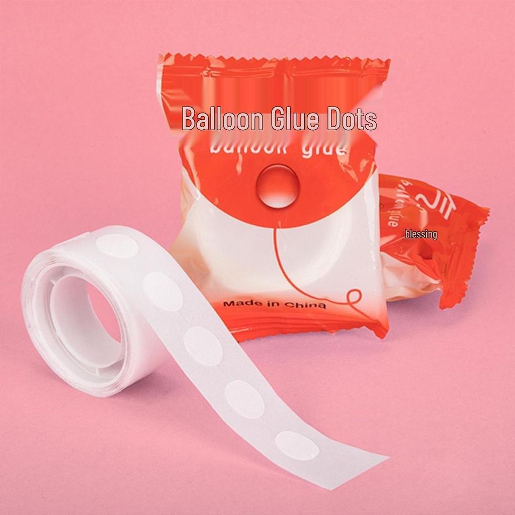 Balloon Chain and Decoration Kit with Ribbon, Glue Dots, Knotting Tool, and Accessories