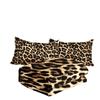 Animal Leopard Print Cow Print Quilt Digital Printing Feather Silk Cotton Quilt Fat Quilt Cover Three-piece Set