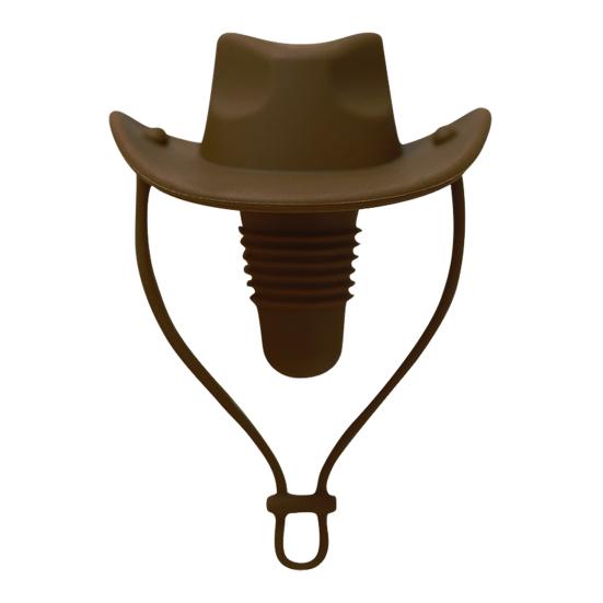 

Силиконовая пробка для бутылки вина в форме ковбойской шляпы, экологически чистая, многоразовая, многофункциональная, для герметизации пивных бутылок C