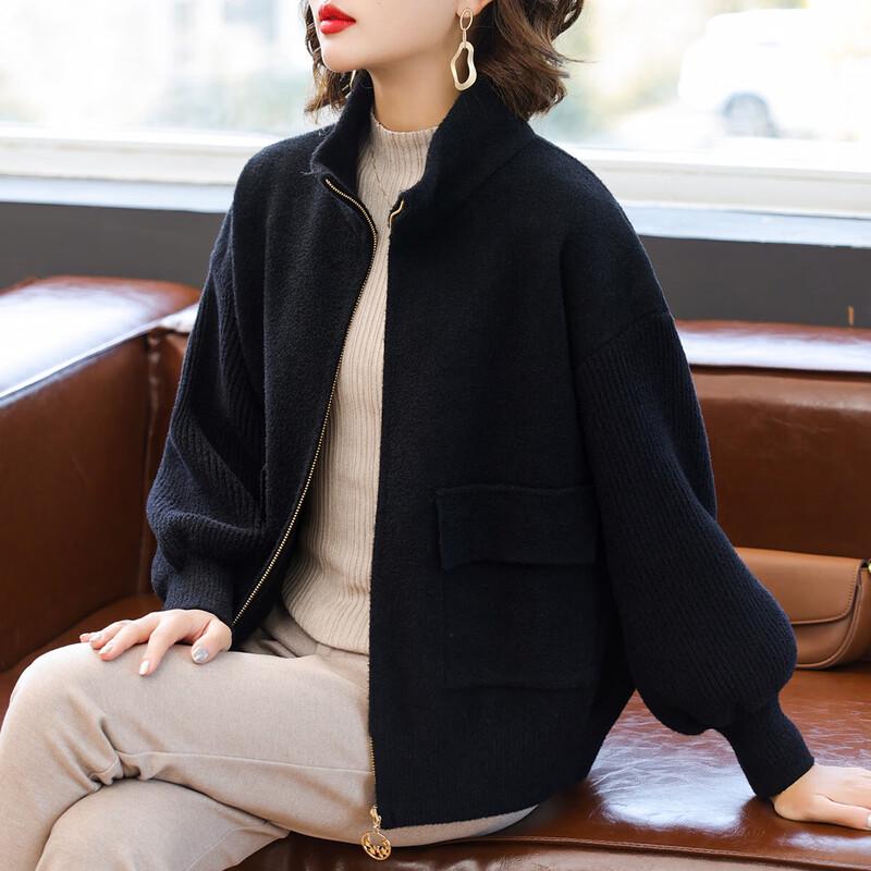 

Женский весенне-осенний повседневный вязаный кардиган-куртка 3XL