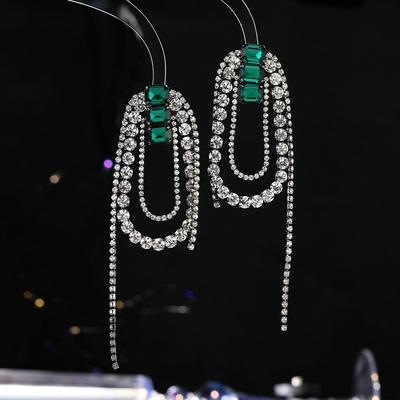 Women's Light Luxury Design Elegant Vintage Tassel Long Earrings Fashionable And Versatile Niche Design Earrings
