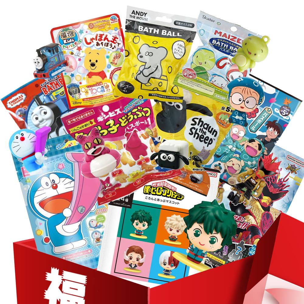 Character Bath Ball Lucky Assorted Set of 10 Boys' Bag,
