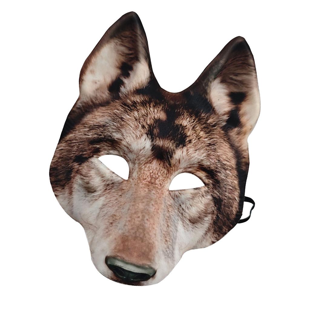 Comfortable Fit Wolf Party Mask Safe Use EVA Texture Suitable for Long Celebration Festival Event and Performances