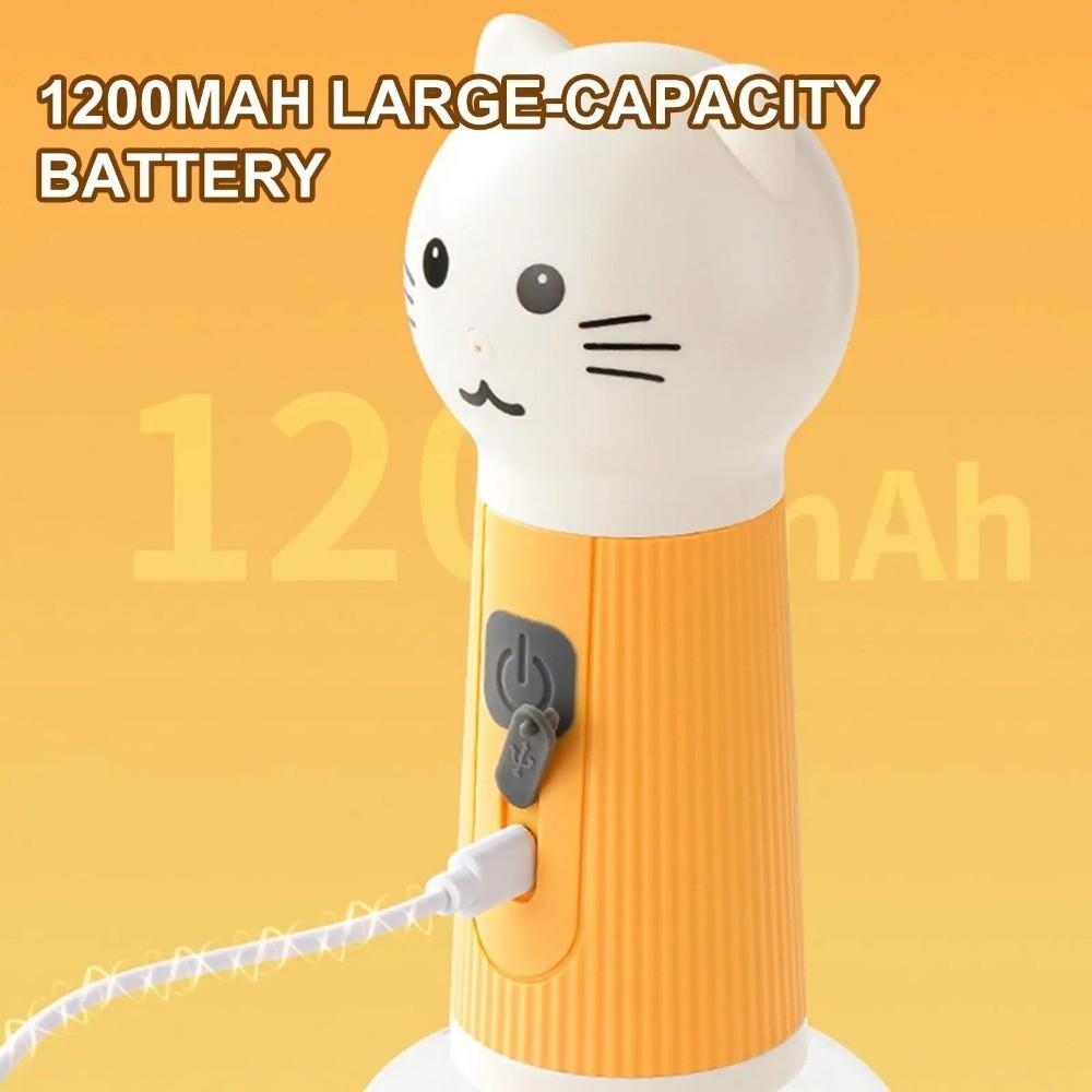 Cat Shape Pet Foaming Machine Automatic Cleaning Cat Soap Dispenser  Paw Spa Care