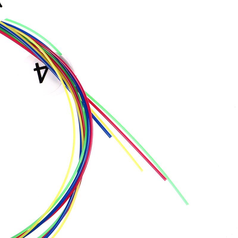 4-teiliges Ukulele-Gitarrensaiten-Set, bunte Nylonsaiten für 21/23/26 Zoll Ukulele