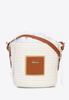 Wittchen Damen Baumwollmischung Korbtasche Klein Off-White Polyester