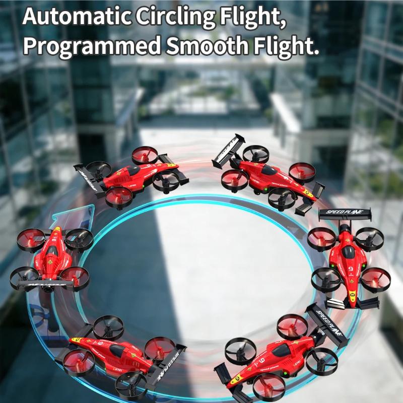 Professional L0721 2.4G HZ RC Aircraft Amphibious Remote Control Drift Car 360° Roll Land and Air Experience Speed Plane Dual Mode RC Car & Airplane