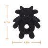 Apricot Lamb Black Dragon Rattle, Soft Baby Stuffed Animal Rattle Toy for Boys and Girls, Lovely for Newborns, 0-3 Months, 0-6 Months+, 12cm