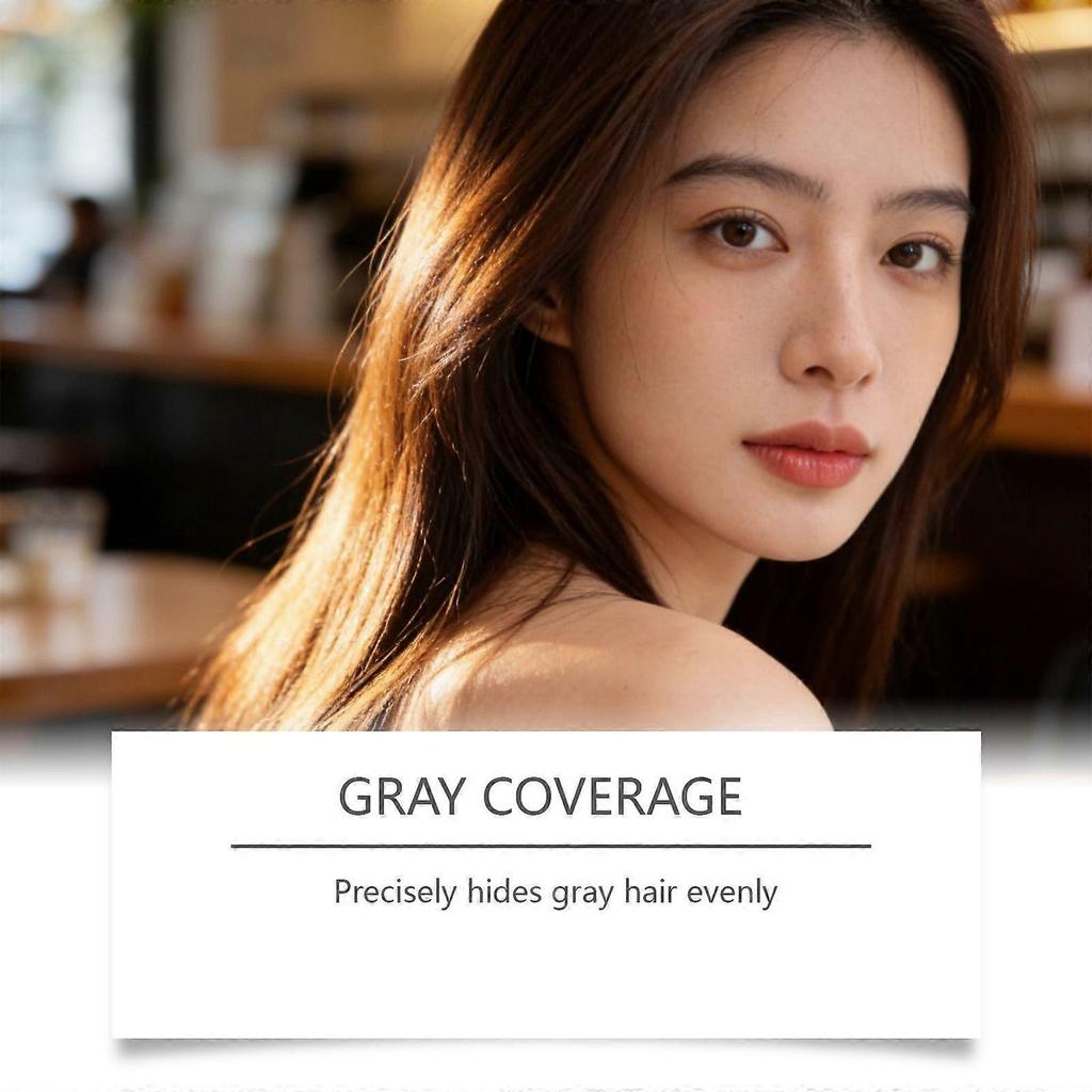 Tinta per Capelli Schiumogena a Base Vegetale a Lunga Durata, Shampoo Tintura per Capelli a Bolle, Con Estratti Erbali per Copertura dei Capelli Bianchi & Trasformazione del Colore a Lunga Durata, Azione Rapida