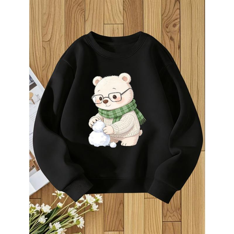 European Size Unisex Round Neck Sweatshirt with Fashionable Print, a Versatile Top