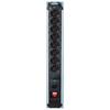Silver Electronics-8 Outlet Power Strip with Switch Silver Electronics 49648 3680W Black