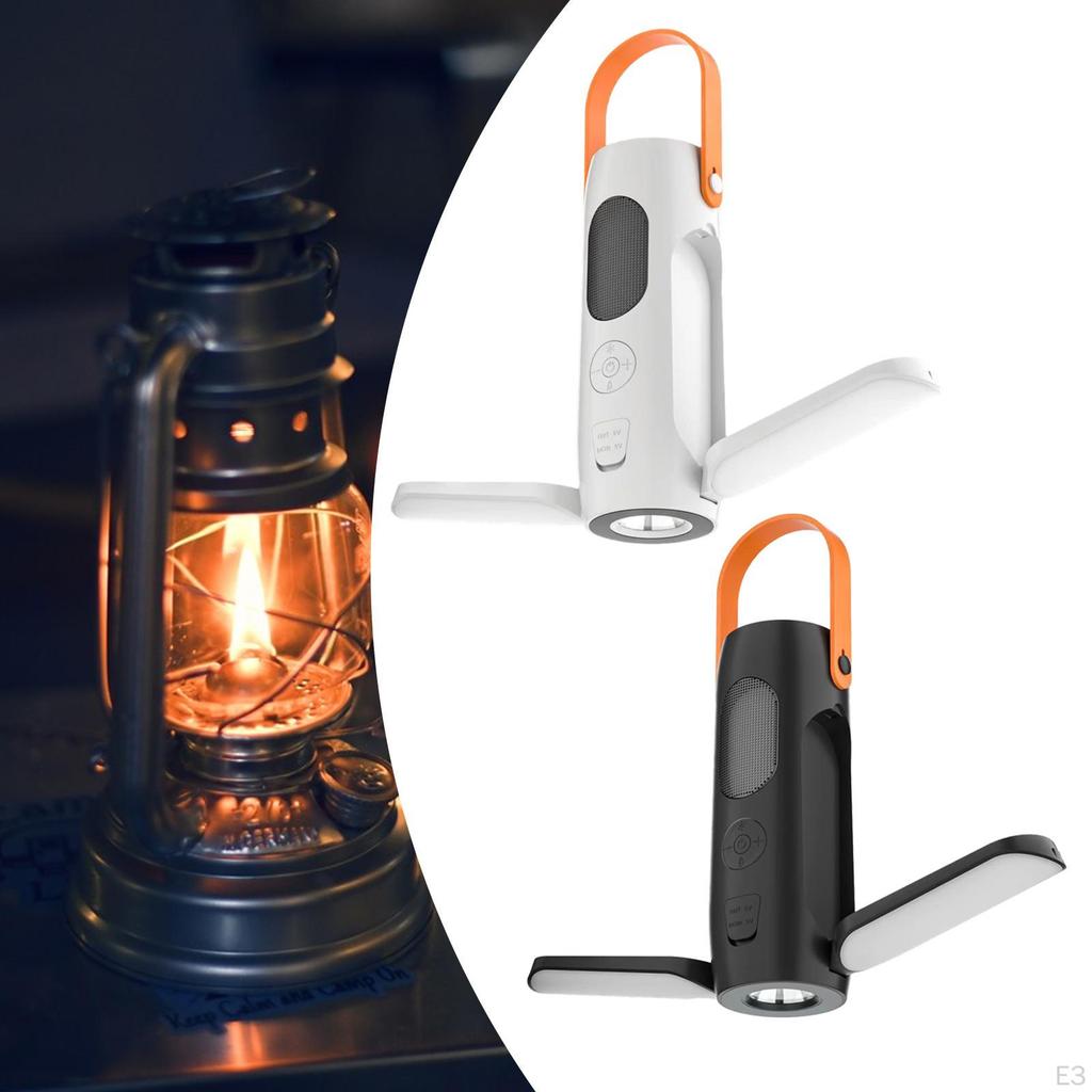LED Camping Lantern Outdoor Flashlight Lamp for Backpacking Picnic Emergency White