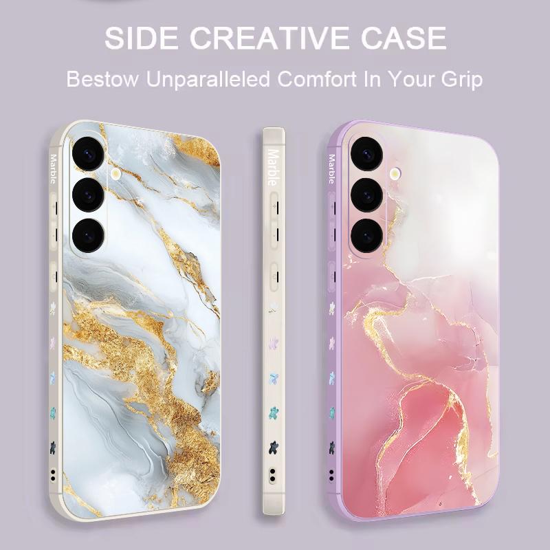 Watercolor Marble Case For Samsung Galaxy S26 S25 Ultra S24 S23 S22 Plus S21 FE A15 A16 A17 A35 A36 A54 A55 A56 5G Soft Cover