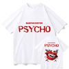 T-shirt BABYMONSTER PSYCHO Coton Haute Qualité Manches Courtes Rétro Décontracté Impression Graphique Unisexe T-shirt Mode Streetwear Nouveau