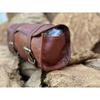 Saddlebags Motorcycle Mount Pouch Brown Leather Bags Panniers Saddle Bag Side