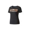 Women's Essentials Linear Foil Logo Tee Black CD1978