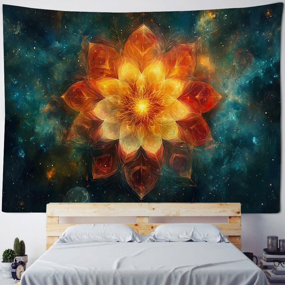Meditation Chakra Pattern Tapestry Wall Hanging Mandala Tapestry Wall Cloth Bohemian Room Yoga Mat Home Decoration