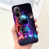 Hülle Für Oppo Realme C67 4G RMX389 Handyhüllen Schwarze Katze Mondnacht Weiches Silikon Stoßfeste Rückabdeckung Für RealmeC67 4G Funda