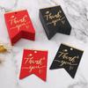 100pcs Black White Paper Thank You Tags Handmade Gift Tags Packing Labels  Party Label Stickers