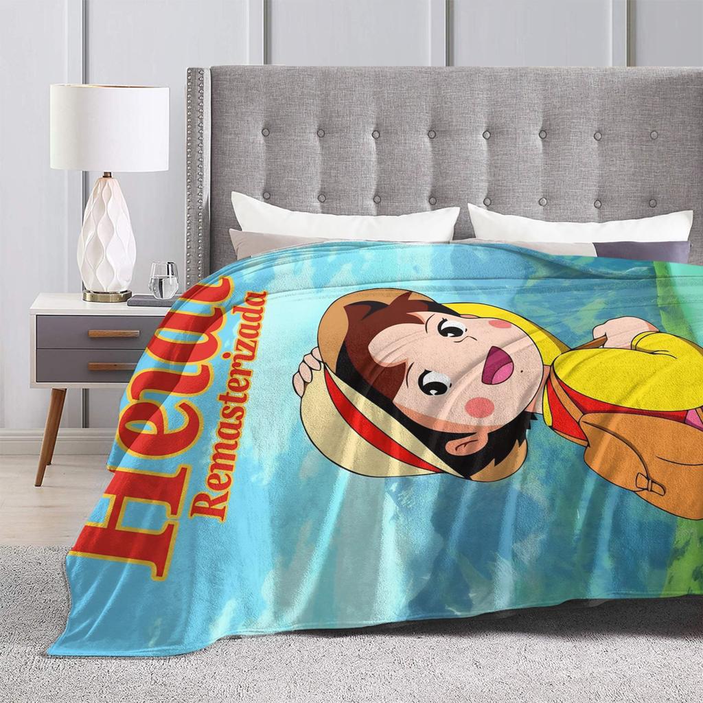 Heidi, Girl of the Alps Blanket Quality Warm Soft Throw Blanket Autumn Airplane Travel Bedroom Print Bedspread
