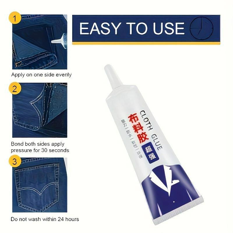 Transparent Fabric Sewing Glue High Viscosity Strength Corrosion Resistance Clothing Repair Glue Quick Dry Non Irritation