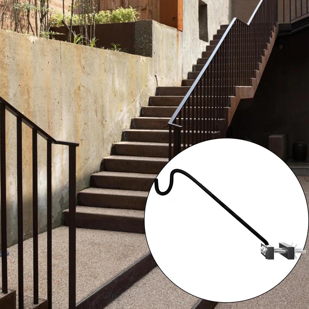 Heavy Duty Bird Feeder Pole Rotatable Planter Hook for Railing Multifunctional Swivel Planter and Feeder Hanger for Patio Garden