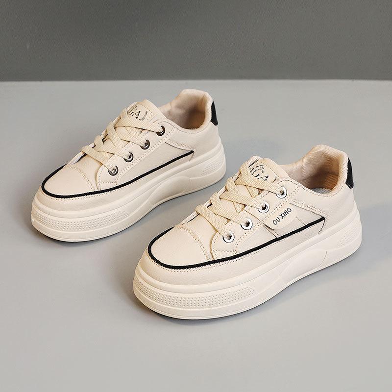 

[Customized] HY306 new breathable 2025 spring and autumn wear-resistant heightening thin-soled leisure college Korean version board shoes 35