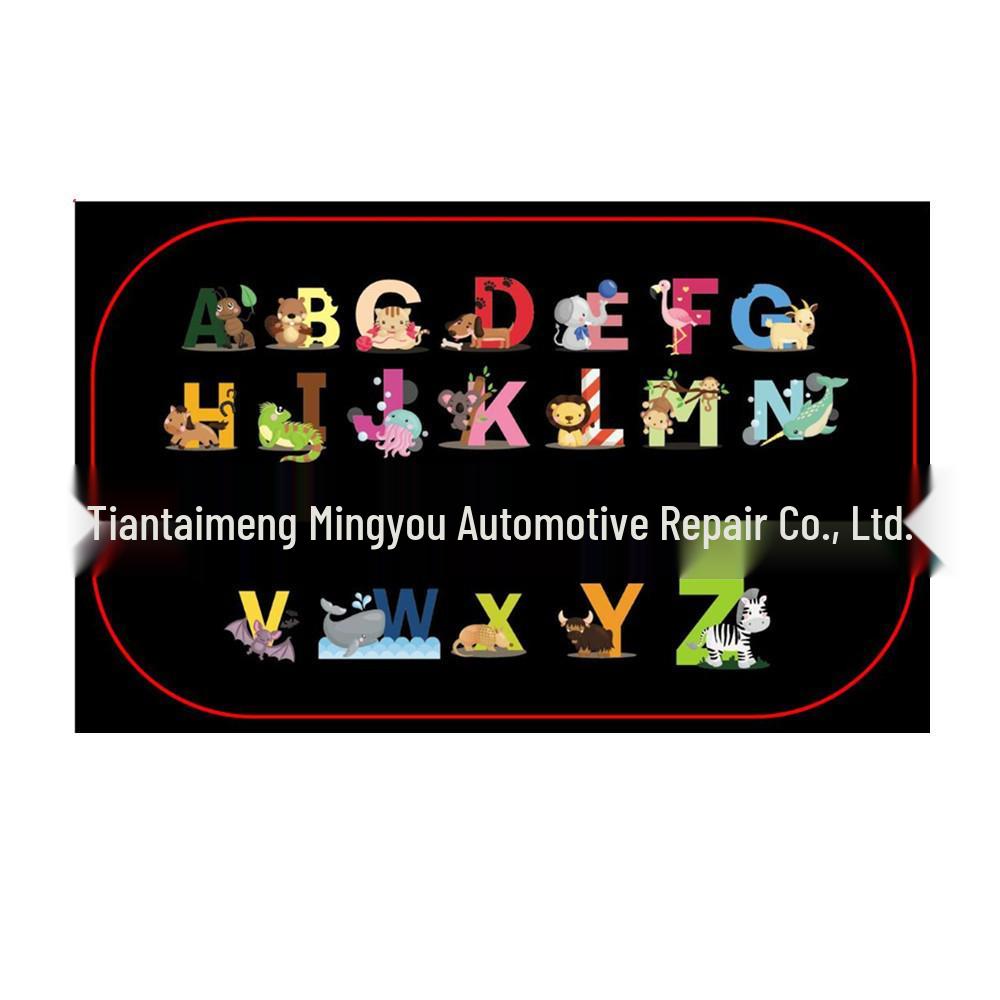 Car Side Window Cartoon Sun Shade - Heat Insulation & Light Blocking PVC Film