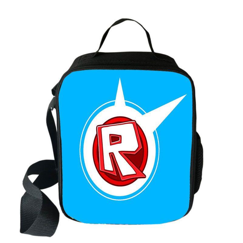 Spacious Roblox Insulated Lunch Bag For Kids With Adjustable Shoulder Strap