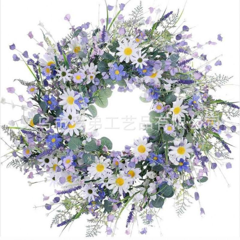 Artificial Flower Wreath Easter Valentines Day Hotel Restaurant Door Decorations