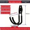 Heavy-Duty Black Metal Storage Hooks (2-Pack)