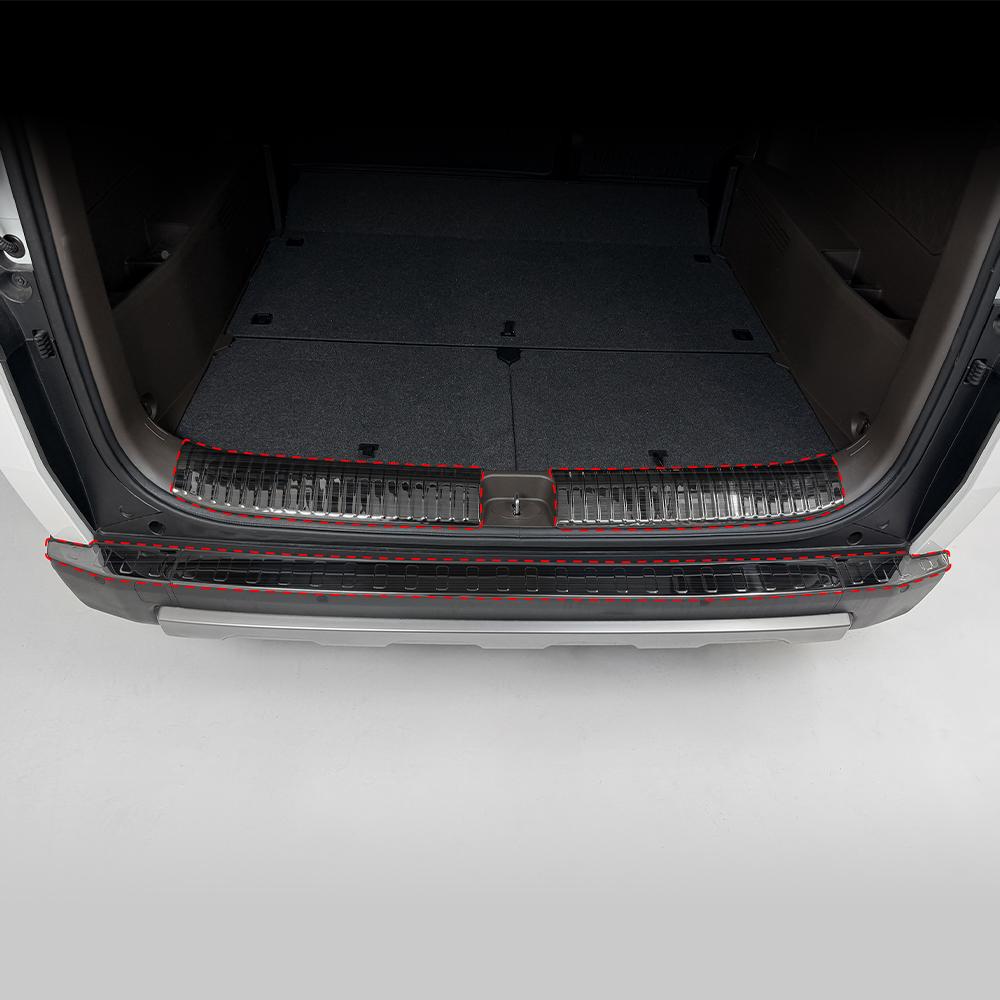 2PCS Car Interior Trim Inner Door Sill Guard Threshold Trim Decorative Stainless Steel Material For KIA PV5 2025-2026 LHD/RHD
