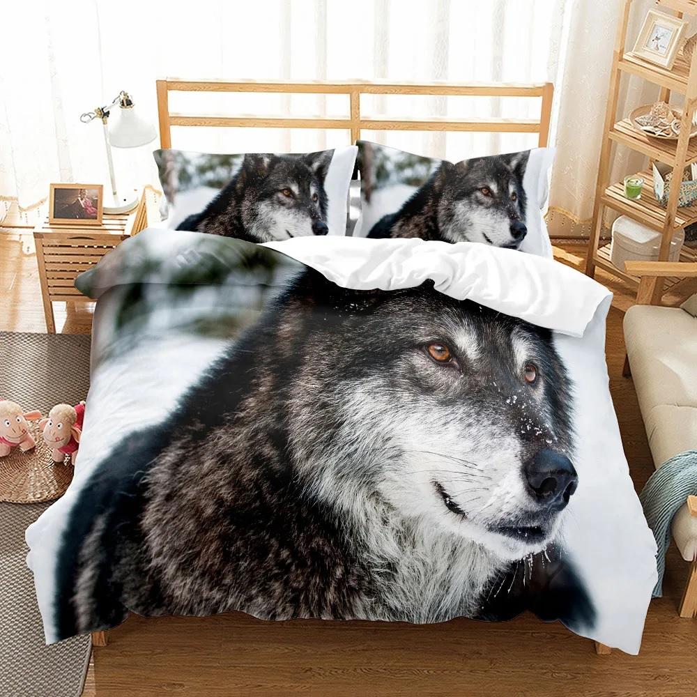 Indian Bohemian Dreamcatcher Wolf Brown Bedding Set King Queen Double Full Twin Single Size Bed Linen Set