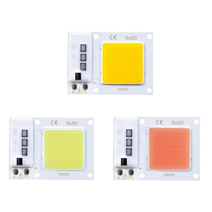 2 Pezzi Lampada LED Chip COB 220V 10W 20W 30W 50W Smart IC Non Necessita Driver Lampadina LED 3W 5W 7W 9W per Illuminazione Proiettore