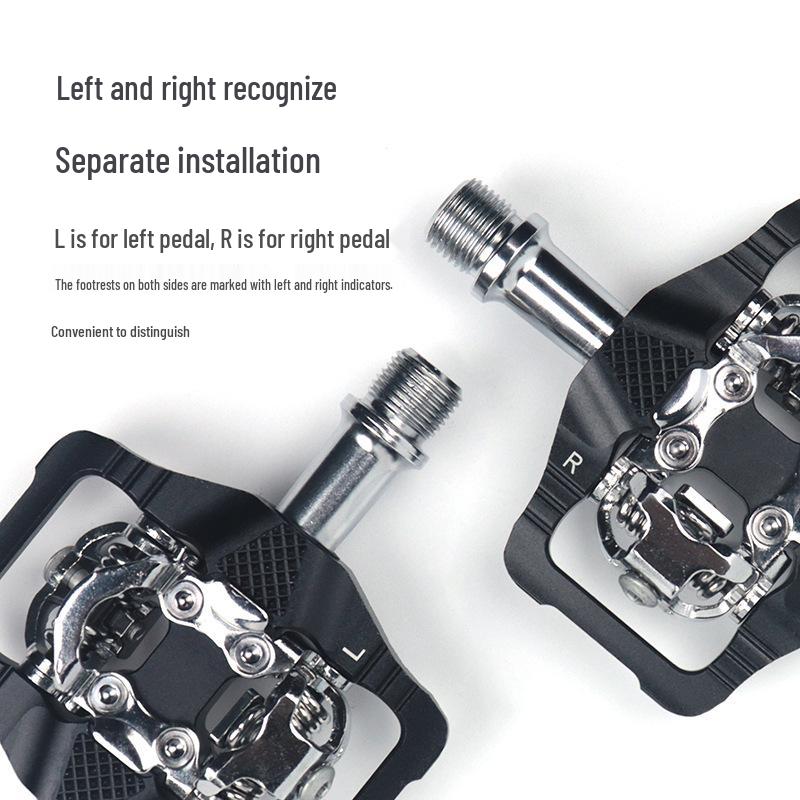 Dual-Use Self-Locking Mountain Bike Pedals: CNC Machined for Long-Distance Cycling with SPD Compatibility