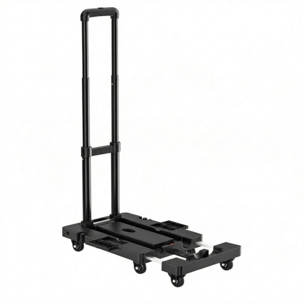Foldable Hand Truck Telescopic Extendable Surface Cart Compact Folding
