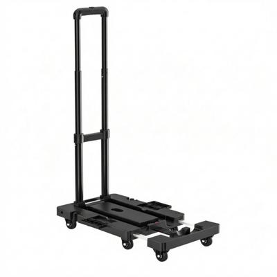 Foldable Hand Truck Telescopic Extendable Surface Cart Compact Folding