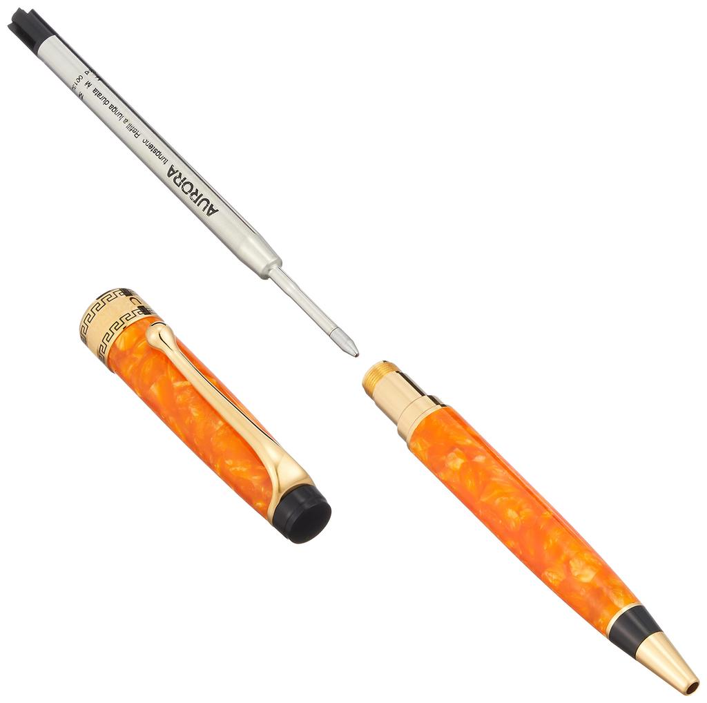 AURORA Aurora Optima Arancio Ballpoint Officially Imported 998-DOR Oil-Based Pen,