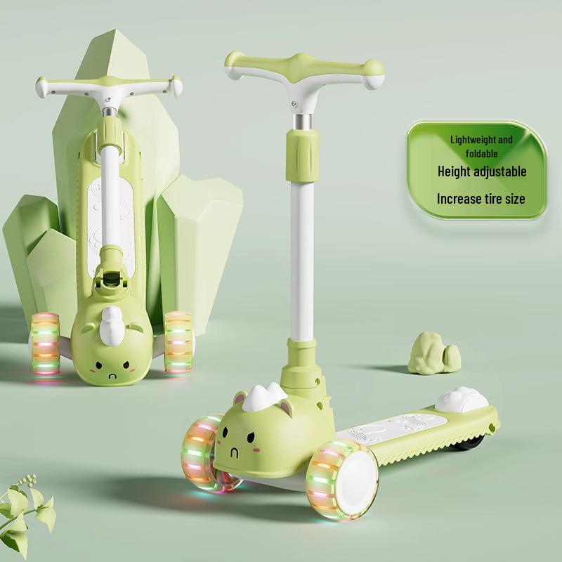 Children's Foldable Scooter for Ages 3-12, Pedal Model, Suitable for Boys and Girls