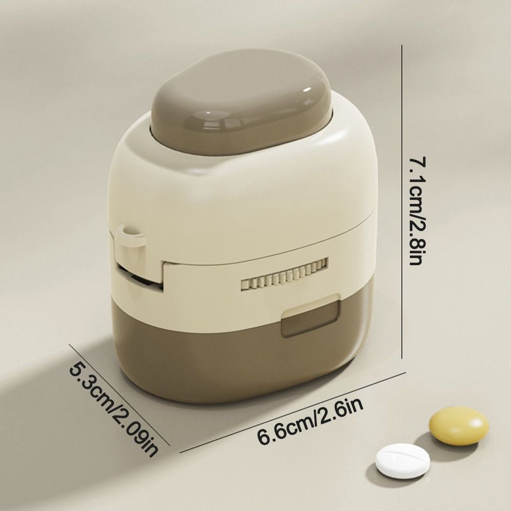 Multifunctional Quartering Pill Cutter Dustproof Medicine Pill Cutter  for Small or Large Pills