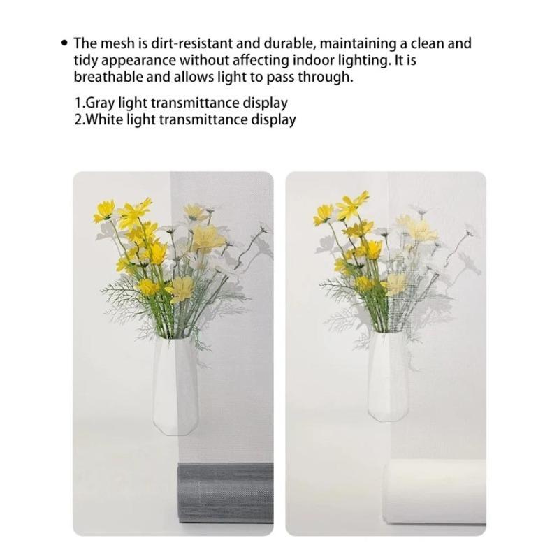 Tela de janela grande faça você mesmo, à prova de animais de estimação e resistente a mosquitos/insetos, adequada para varandas, jardins e muito mais