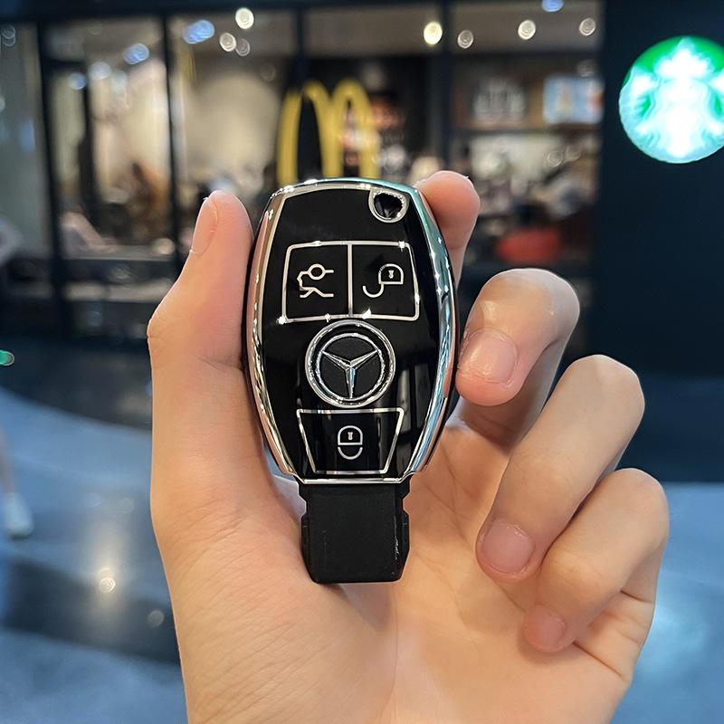 GLC GLB TPU Auto Schlüsselhülle Abdeckung Schale für Mercedes Benz AMG A B C E GL S GLA GLK CLS Klasse W204 W205 W212 W176 W463 Schlüsselanhänger Zubehör