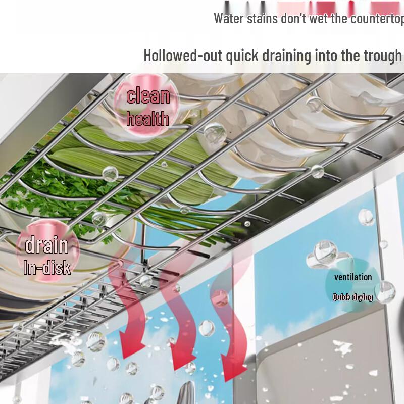 Beifu Stainless Steel Telescopic Kitchen Sink Dish Drying Rack