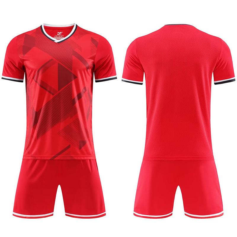 

Football Suit Men S Adult Game Training Team Suit Sports Children S Short Sleeve Elementary School Clothes Summer XS красный