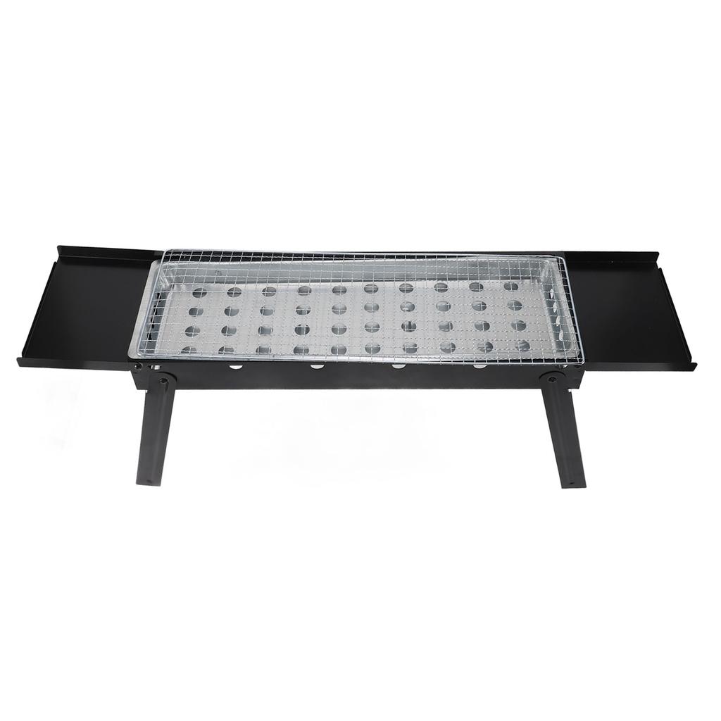 Charcoal Barbecue Grill, Foldable Stainless Steel Laptop Charcoal Barbecue Grill, Even Heating for Parties